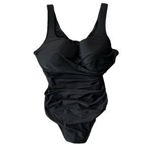 Miraclesuit Black One Piece Swimsuit Size XL